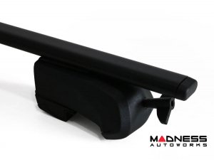 Alfa Romeo Stelvio Roof Rack Cross Bars - for models w/ factory roof rails - Black - Starlock